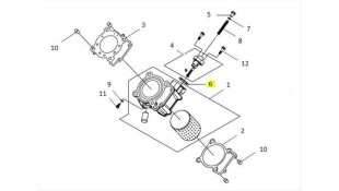 ΦΛΑΝΤΖΑ ΤΕΝΤΩΤΗΡΑ ΚΑΔΕΝΑΣ SYM VF 185 E5+ SPARE PARTS