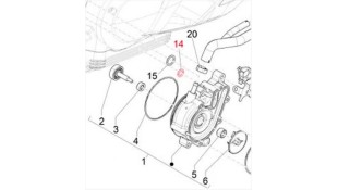ORING ΤΡΟΜΠΑΣ ΝΕΡΟΥ PIAGGIO MEDLEY 125 SPARE PARTS