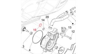 ORING ΤΡΟΜΠΑΣ ΝΕΡΟΥ PIAGGIO MEDLEY 125 SPARE PARTS