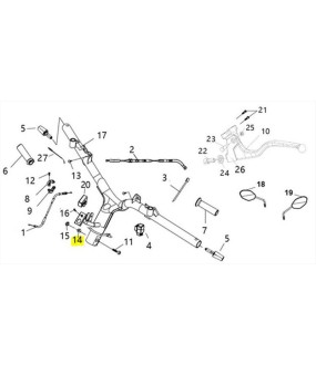 ΑΠΟΣΤΑΤΗΣ ΒΙΔΑΣ ΤΙΜΟΝΙΟΥ SYM VF 185 E5+ SPARE PARTS