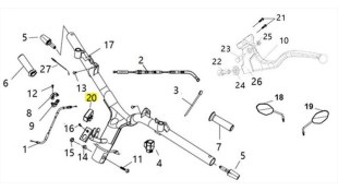 ΘΥΡΑ USB SYM VF 185 E5+ ELECTRICAL PARTS