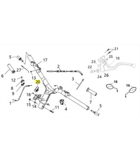 ΘΥΡΑ USB SYM VF 185 E5+ ELECTRICAL PARTS