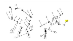 ΑΝΤΙΚΡΑΔΑΣΜΙΚΟ ΚΕΝΤΡΙΚΟΥ ΣΤΑΝΤ SYM VIRTUS 125 ΑΝΤΑΛΛΑΚΤΙΚΑ