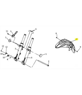 ΦΤΕΡΟ ΕΜΠΡΟΣΘΙΟ ΜΑΥΡΟ (Bk-500C) SYM VF 185 E5+ SPARE PARTS