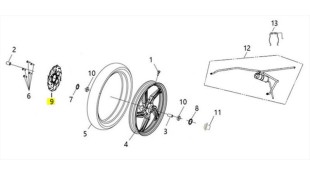 ΔΙΣΚΟΣ ΕΜΠΡΟΣΘΙΟΥ ΦΡΕΝΟΥ SYM VF 185 E5+ SPARE PARTS