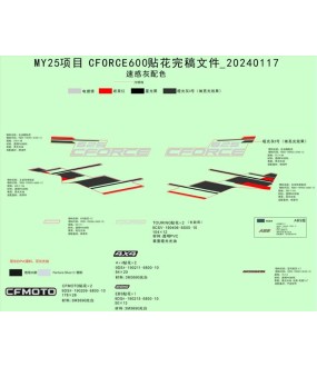 ΑΥΤΟΚΟΛΛΗΤΟ ΤΕΠΟΖΙΤΟΥ ΑΡΙΣΤΕΡΟ CFMOTO CFORCE 625 SPARE PARTS