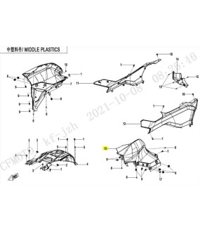 KAΛΥΜΜΑ ΤΕΠΟΖΙΟΥ ΑΡΙΣΤΕΡΟ VELOCITY GREY CFMOTO CFORCE 625 SPARE PARTS
