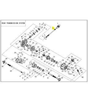 ΑΞΟΝΑΣ ΙΣΧΥΟΣ ΚΕΝΤΡΙΚΟΣ LONCIN X-WOLF 300 SPARE PARTS
