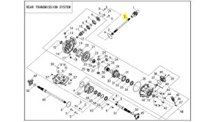 ΑΞΟΝΑΣ ΙΣΧΥΟΣ ΚΕΝΤΡΙΚΟΣ LONCIN X-WOLF 300 SPARE PARTS