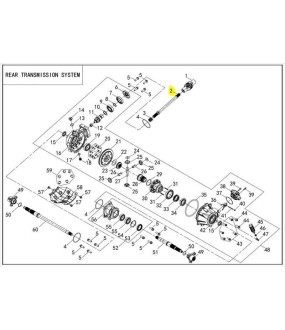 ΑΞΟΝΑΣ ΙΣΧΥΟΣ ΚΕΝΤΡΙΚΟΣ LONCIN X-WOLF 300 SPARE PARTS