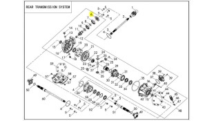 ΤΣΙΜΟΥΧΑ ΚΕΝΤΡΙΚΟΥ ΑΞΟΝΑ LONCIN X-WOLF 300 SPARE PARTS