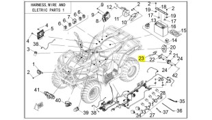 ΚΑΛΩΔΙΟ ΑΝΑΦΛΕΞΗΣ ΠΟΛΛΑΠΛΑΣΙΑΣΤΗ LONCIN X-WOLF 300 ELECTRICAL PARTS