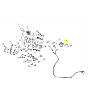 ΧΕΙΡΟΛΑΒΗ ΑΡΙΣΤΕΡΗ SYM CARGO 125 EVO E5+ SPARE PARTS