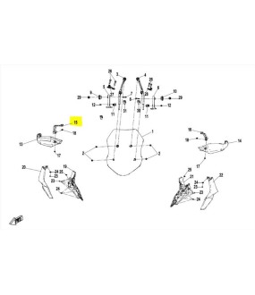 ΒΑΣΗ ΧΟΥΦΤΑΣ ΔΕΞΙΑ CFMOTO 700MT ΑΝΤΑΛΛΑΚΤΙΚΑ