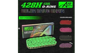 ΑΛΥΣΙΔΑ AJI RACING ΚΟΚΚΙΝΗ 428H 132L ΑΝΤΑΛΛΑΚΤΙΚΑ