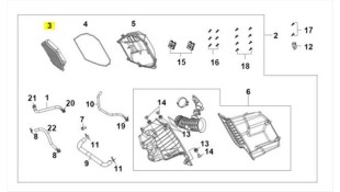 ΦΙΛΤΡΟ ΑΕΡΟΣ SYM ADXTG 400 E5+ SPARE PARTS