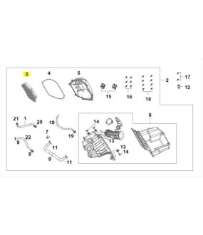 ΦΙΛΤΡΟ ΑΕΡΟΣ SYM ADXTG 400 E5+ SPARE PARTS
