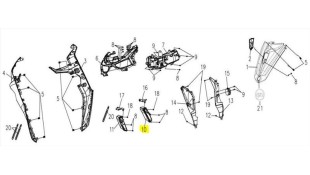 ΦΛΑΣ ΕΜΠΡΟΣΘΙΟ ΔΕΞΙΟ SYM VF 185 E5+ SPARE PARTS