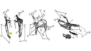 ΠΟΔΙΑ ΑΡΙΣΤΕΡΗ ΕΣΩΤΕΡΙΚΗ (Bk-500C) SYM VF 185 E5+ SPARE PARTS