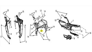 ΠΟΔΙΑ ΕΣΩΤΕΡΙΚΗ SYM VF 185 E5+ SPARE PARTS