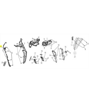 ΠΟΔΙΑ ΕΜΠΡΟΣΘΙΑ ΑΡΙΣΤΕΡΗ (Bk-500C) SYM VF 185 E5+ ΑΝΤΑΛΛΑΚΤΙΚΑ