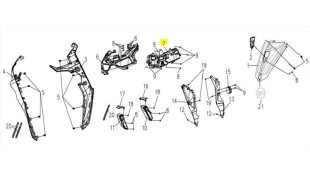 ΦΑΝΟΣ ΕΜΠΡΟΣΘΙΟΣ ΠΛΗΡΗΣ SYM VF 185 E5+ SPARE PARTS
