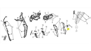 ΠΟΔΙΑ ΕΜΠΡΟΣΘΙΑ ΕΣΩΤΕΡΙΚΗ ΔΕΞΙΑ SYM VF 185 E5+ ΑΝΤΑΛΛΑΚΤΙΚΑ