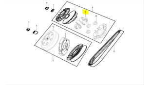 ΔΑΚΤΥΛΙΔΙΑ ΒΑΡΙΑΤΟΡ (SΕΤ/6) LONCIN X-WOLF 300 E5+ SPARE PARTS