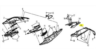 ΛΑΣΠΩΤΗΡΑΣ ΟΠΙΣΘΙΟΣ ΠΑΝΩ SYM VF 185 E5+ ΑΝΤΑΛΛΑΚΤΙΚΑ