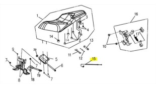 ΝΤΙΖΑ ΚΛΕΙΣΤΡΟΥ ΣΕΛΛΑΣ SYM VF 185 E5+ SPARE PARTS