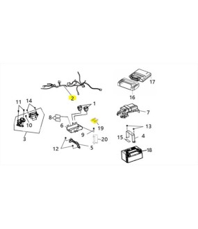 ΚΑΛΩΔΙΩΣΗ ΚΕΝΤΡΙΚΗ SYM VF 185 E5+ ELECTRICAL PARTS