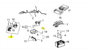 ΚΛΕΙΔΑΡΙΕΣ ΣΕΤ SYM VF 185 E5+ ELECTRICAL PARTS