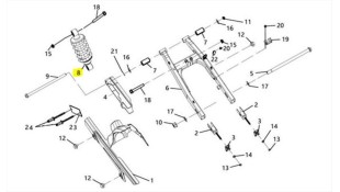 ΑΜΟΡΤΙΣΕΡ ΟΠΙΣΘΙΟ SYM VF 185 E5+