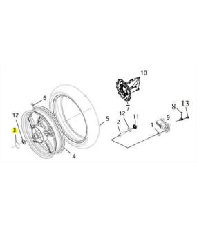 O-Ring 52.7X2.5 mm SYM VF 185 E5+ SPARE PARTS