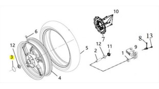O-Ring 52.7X2.5 mm SYM VF 185 E5+