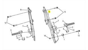 ΒΑΣΗ ΜΑΣΠΙΕ ΔΕΞΙΑ SYM VF 185 E5+ SPARE PARTS