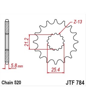 ΓΡΑΝΑΖΙ ΚΙΝΗΣΗΣ JT BENELLI TRK 702 15Τ SPARE PARTS