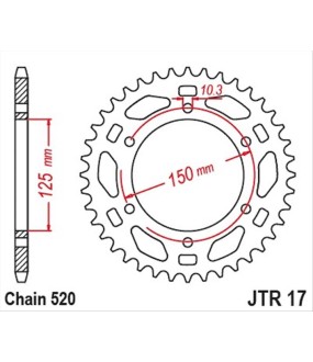 ΓΡΑΝΑΖΙ ΤΡΟΧΟΥ JT 520 46T BENELLI TRK 702 SPARE PARTS