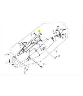 ΚΑΛΥΜΜΑ ΕΞΑΤΜΙΣΗΣ SYM VF 185 E5+ ΑΝΤΑΛΛΑΚΤΙΚΑ