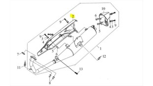 ΚΑΛΥΜΜΑ ΕΞΑΤΜΙΣΗΣ SYM VF 185 E5+ ΑΝΤΑΛΛΑΚΤΙΚΑ