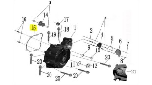 ΦΛΑΝΤΖΑ ΚΑΠΑΚΙΟΥ ΒΟΛΑΝ DAYTONA EXPLORER 125 E5 SPARE PARTS