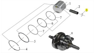 ΑΣΦΑΛΕΙΑ ΠΕΙΡΟΥ ΠΙΣΤΟΝΙΟΥ DAYTONA EXPLORER 125 E5 SPARE PARTS