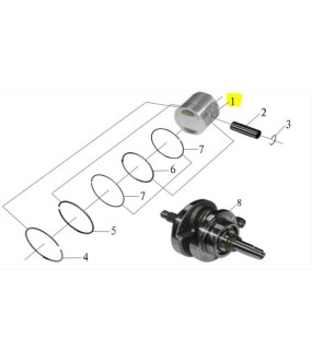 ΠΙΣΤΟΝΙ DAYTONA EXPLORER 125 E5 SPARE PARTS