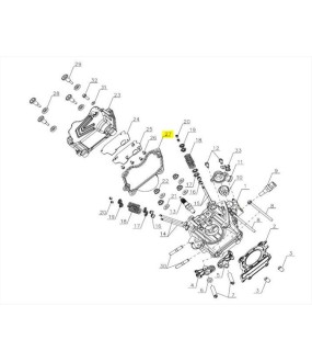 ΦΛΑΝΤΖΑ ΚΑΠΑΚΙΟΥ ΚΕΦΑΛΗΣ SYM CARGO 125 EVO E5+ SPARE PARTS