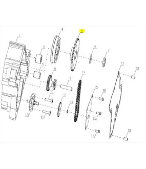 ΓΡΑΝΑΖΙ ΜΙΖΑΣ ΜΕΓΑΛΟ SYM CARGO 125 EVO E5+ SPARE PARTS