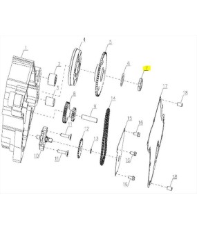 ΠΑΞΙΜΑΔΙ ΚΟΜΠΛΕΡ ΜΙΖΑΣ SYM CARGO 125 EVO E5+ SPARE PARTS