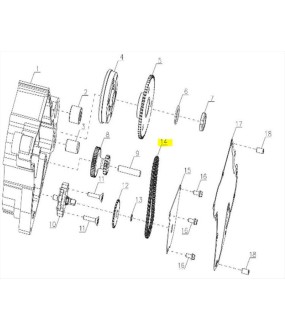 ΚΑΔΕΝΑ ΤΡΟΜΠΑΣ ΛΑΔΙΟΥ SYM CARGO 125 EVO E5+ SPARE PARTS