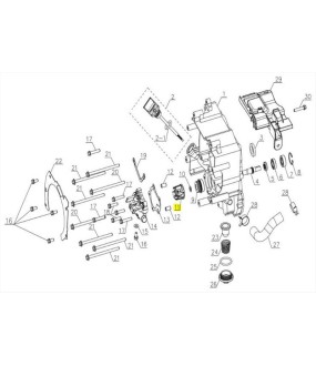 ΦΤΕΡΩΤΗ ΤΡΟΜΠΑΣ ΝΕΡΟΥ SYM CARGO 125 EVO E5+ SPARE PARTS