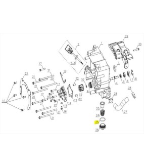 ΤΣΙΜΟΥΧΑ O-RING ΤΑΠΑΣ ΛΑΔΙΟΥ ΚΑΤΩ 29.7*3 SYM CARGO 125 EVO E5+ SPARE PARTS