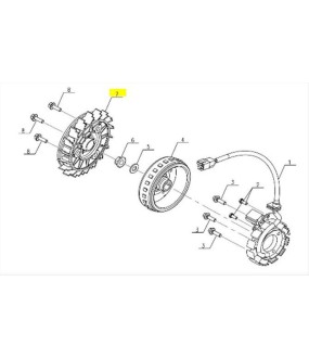 ΦΤΕΡΩΤΗ ΒΟΛΑΝ SYM CARGO 125 EVO E5+ ELECTRICAL PARTS